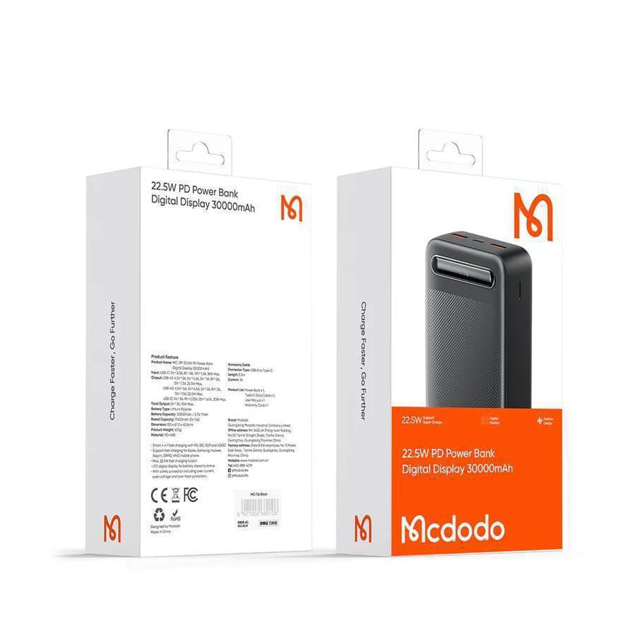 پاوربانک MCDODO-3911/مشکی — تصویر ۴