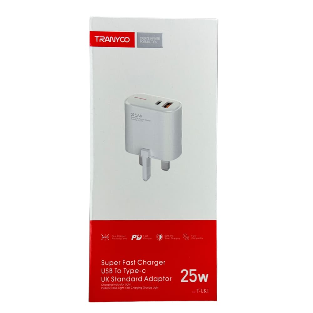شارژر ترانیو TRANYOO T-UK1 25W