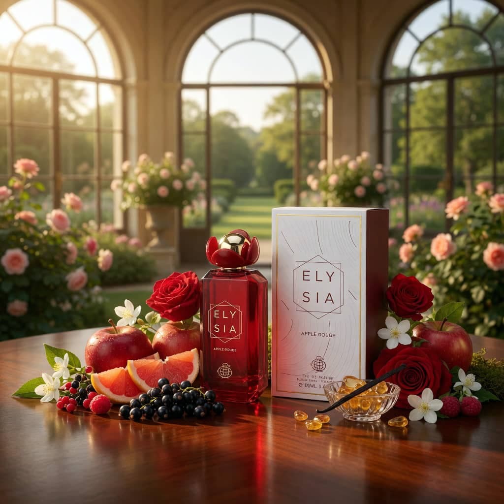 عطر ادکلن زنانه مردانه کایالی ایدن جویسی اپل 01 فراگرنس ورد مدل الیسیا اپل رژ (Fragrance World Elysia Apple Rouge) حجم 100 میل — تصویر ۱۲
