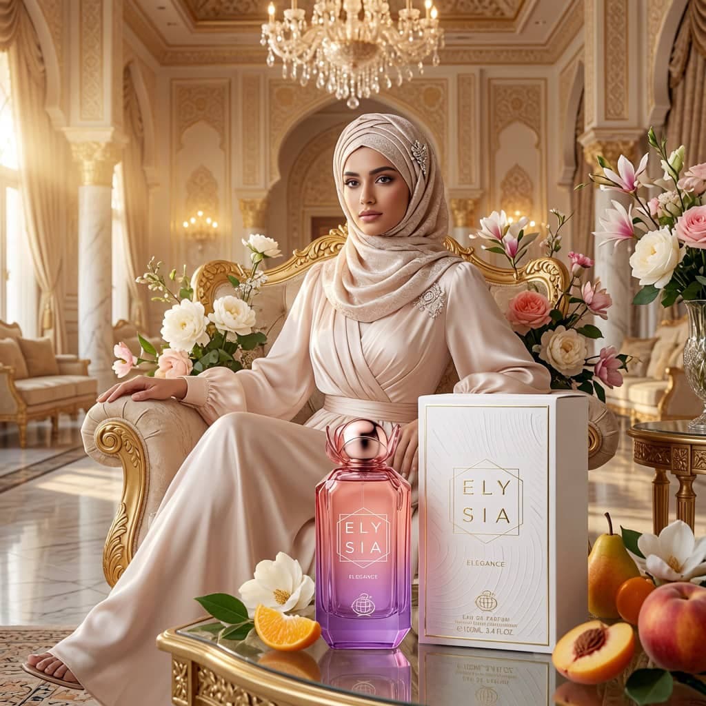 عطر ادکلن زنانه کایالی فلور ماجستی رز رویال 31 فراگرنس ورد مدل الیسیا الگانس (Fragrance World Elysia Elegance) حجم 100 میل — تصویر ۸
