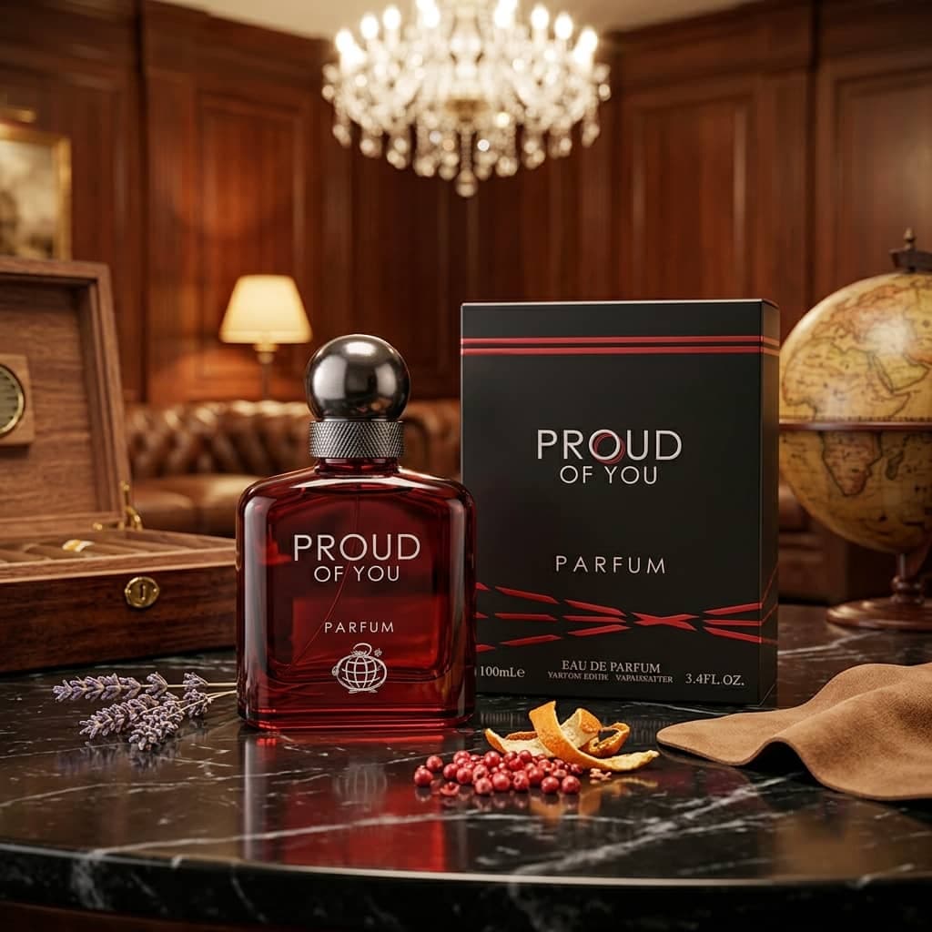 عطر ادکلن 2026 مردانه استرانگر ویت یو پارفوم فراگرنس ورد مدل پرود آف یو پارفوم (Fragrance World proud of you parfum) حجم 100 میل — تصویر ۷