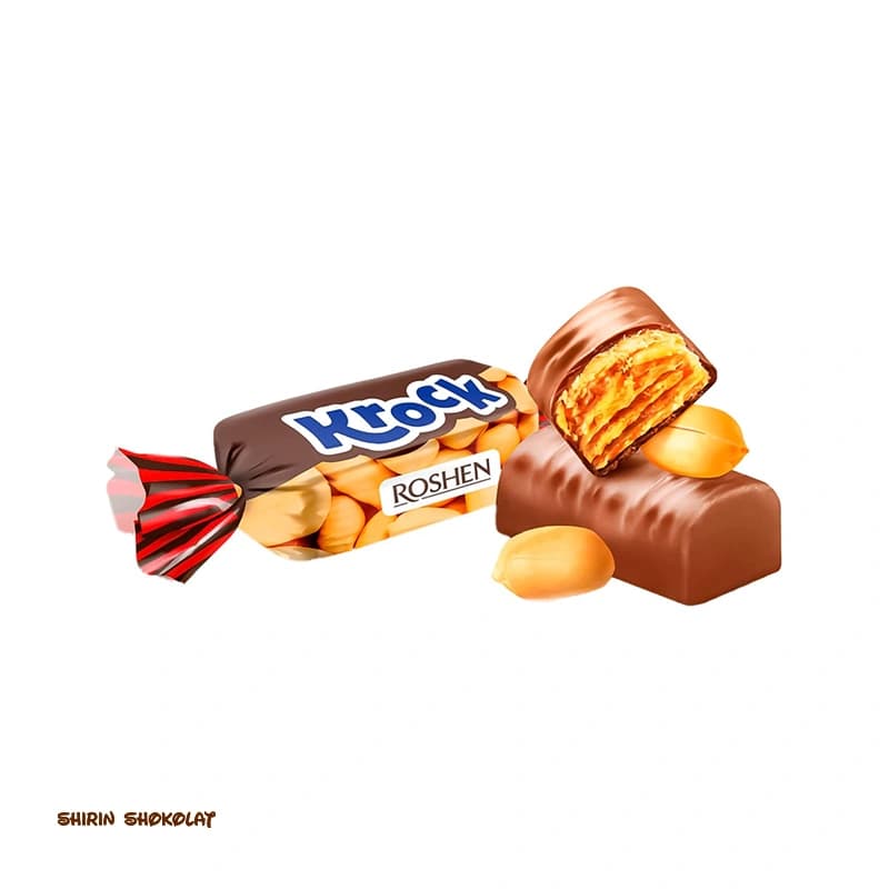 شکلات کروک روشن KROCK با خمیر بادام زمینی بسته 1 کیلویی — تصویر ۷