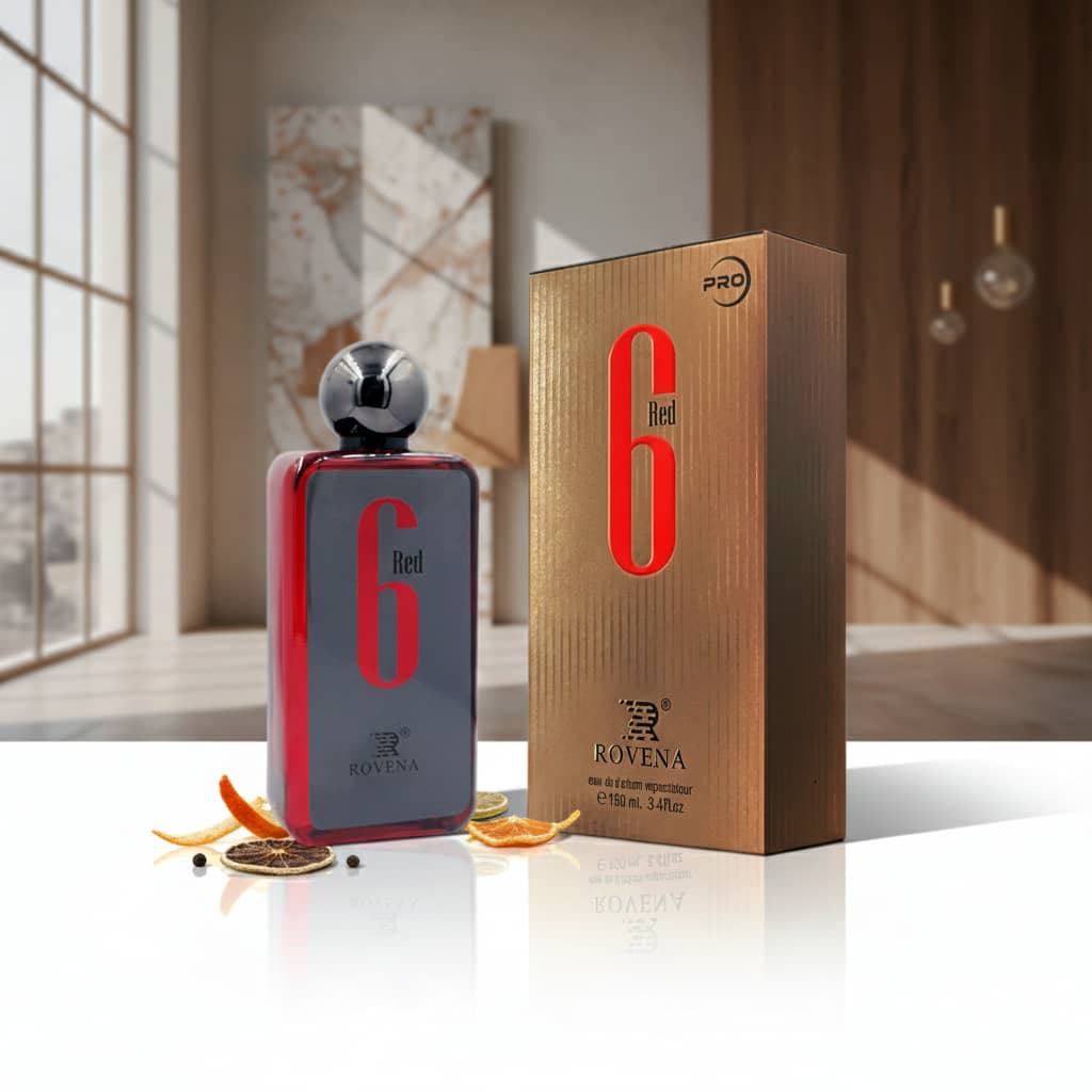 عطر ادکلن زنانه مردانه افنان مدل 9 پی ام ربل روونا فرانسه مدل ۶ رد (Rovena 6 RED) حجم 100 میل — تصویر ۱۰