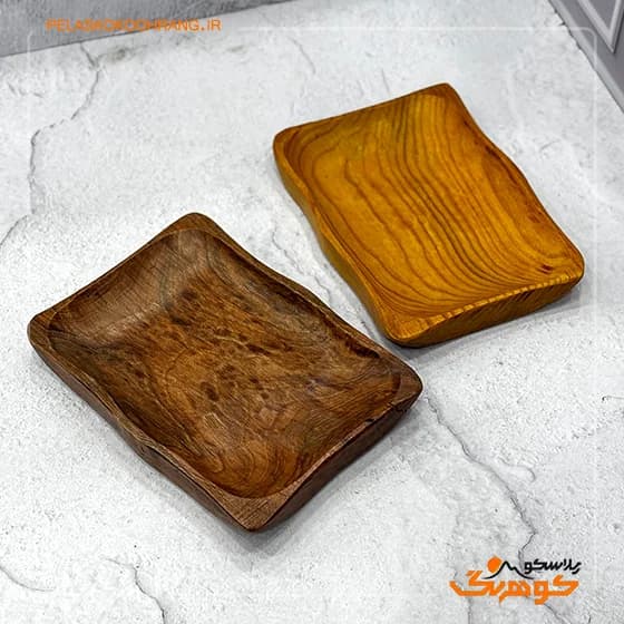 ظرف مزه 4 گوش چوبی شمسه