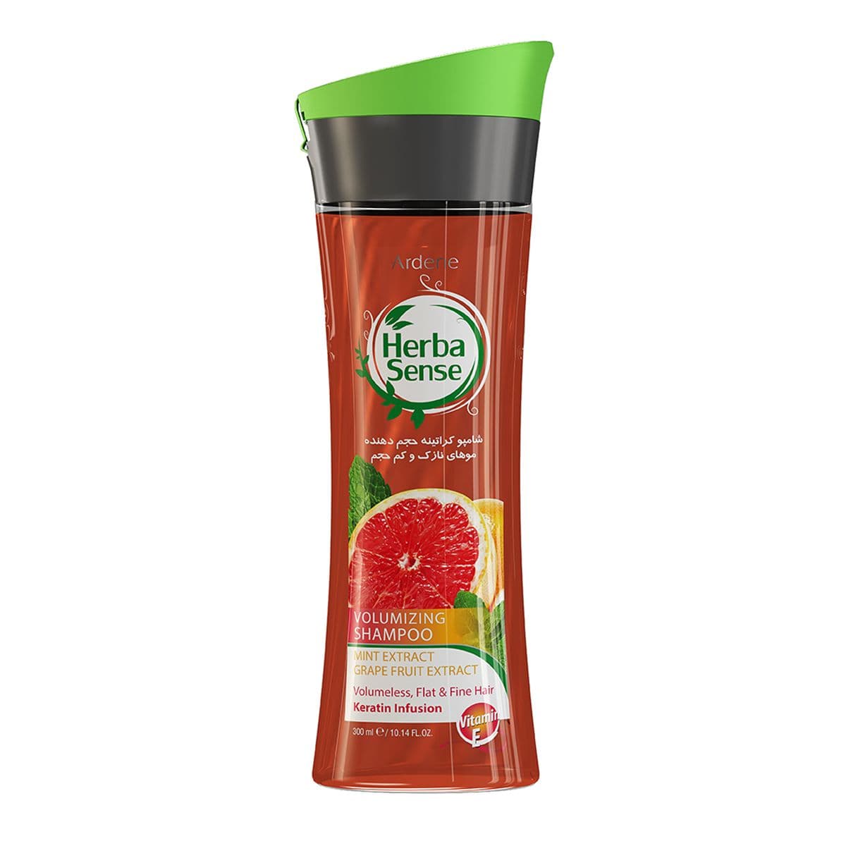 شامپو کراتینه حجم دهنده موهای نازک و کم حجم آردن هرباسنس 300 گرم Ardene HerbaSense
