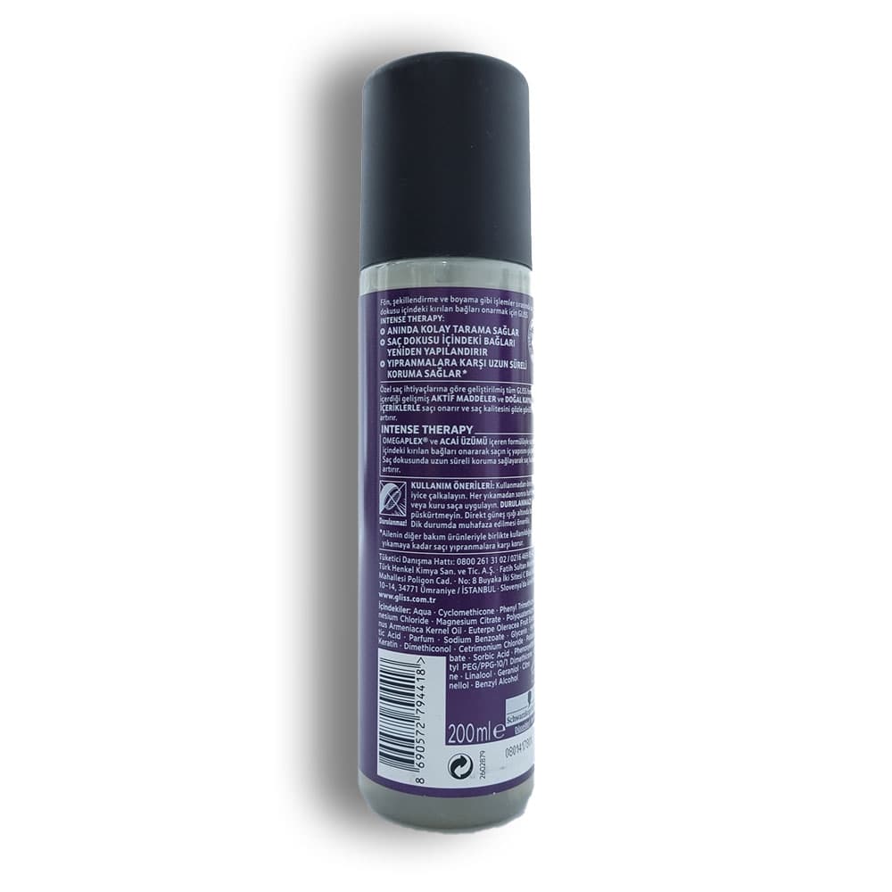 اسپری دوفاز بنفش گلیس مدل INTENSE THERAPY حجم 200 میلی — تصویر ۴