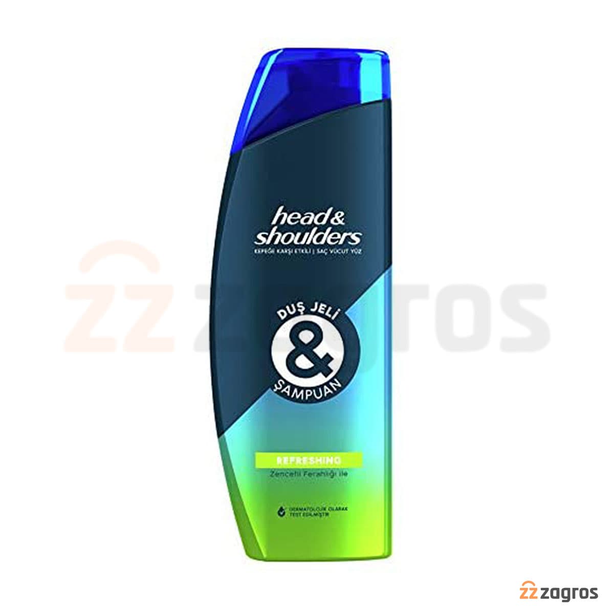 ژل دوش و شامپوی ضدشوره هداندشولدرز با رایحه زنجبیل مدل Refreshing حجم 360 میلی — تصویر ۲