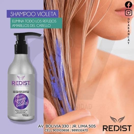 شامپو سیلور ردیست Redist با خاصیت ضد زردی حجم 500 میل — تصویر ۵