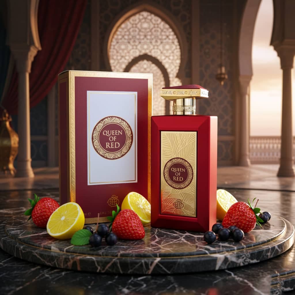 ادکلن زنانه کوئین آف رد فراگرنس ورد ( Fragrance world queen Of Red ) حجم 100 میل — تصویر ۷