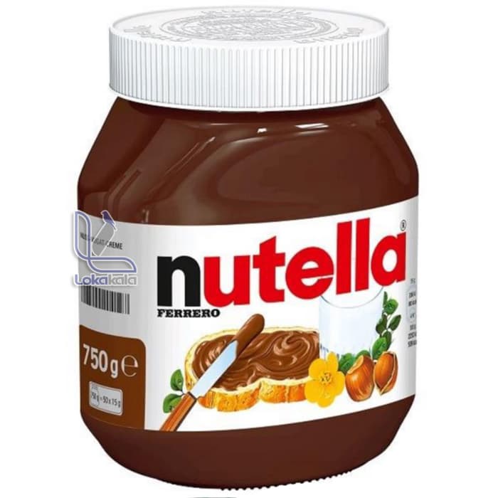 شکلات صبحانه فندقی نوتلا nutella حجم 750 گرمی — تصویر ۲