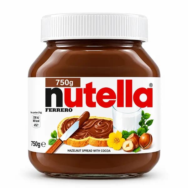 شکلات صبحانه فندقی نوتلا nutella حجم 750 گرمی — تصویر ۱۲