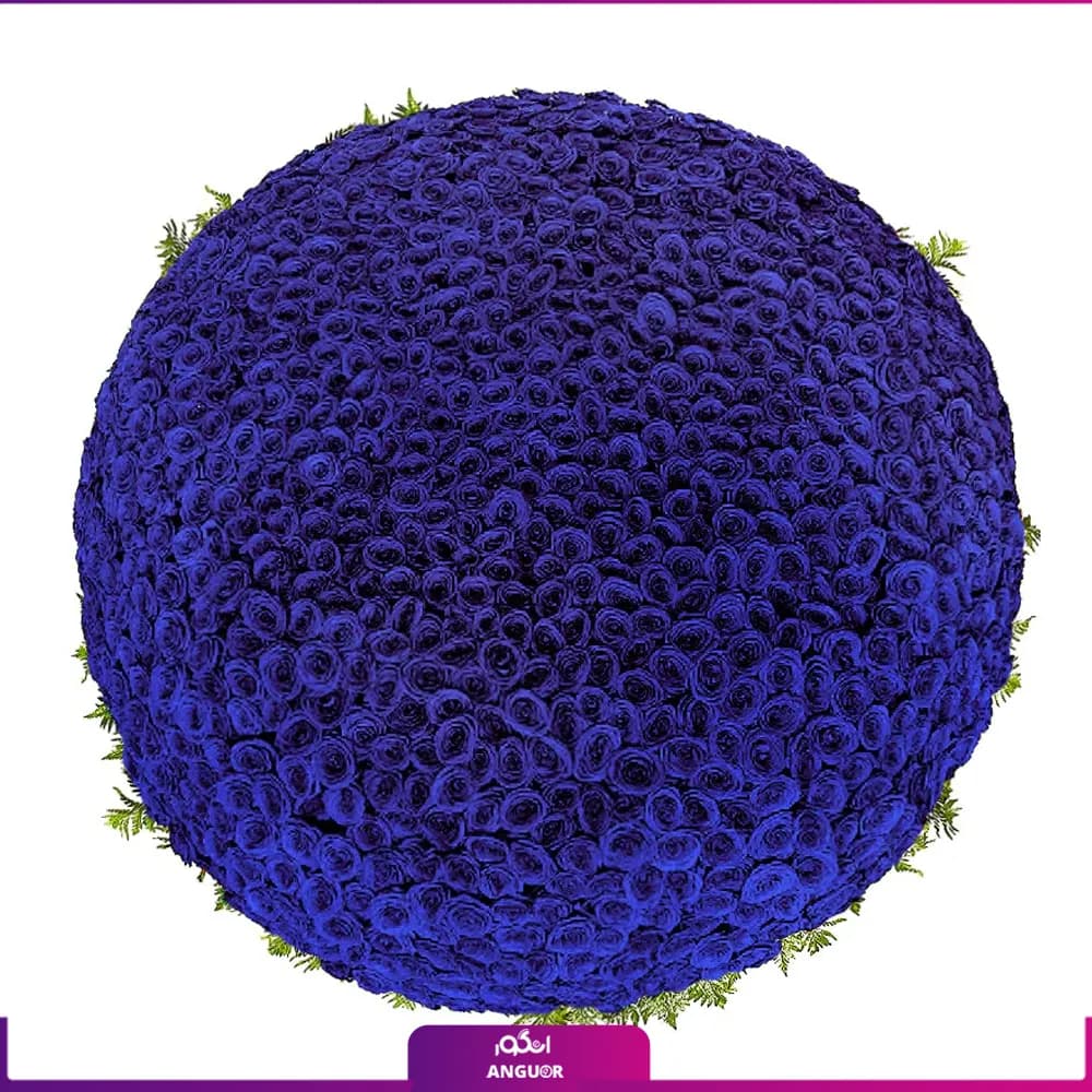دسته گل رز آبی 1001 شاخه 70سانتی