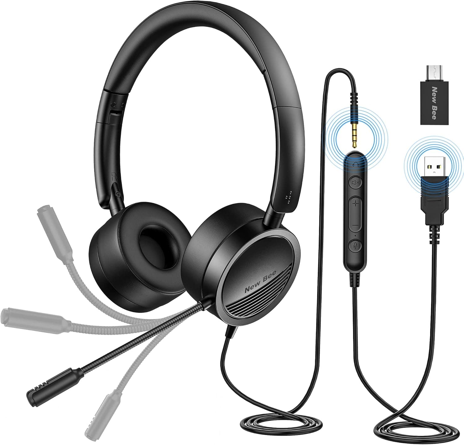 جدیدترین هدفون کامپیوتر USB .Typc. و جک 3.5mm توضیحات کامل در عکس اورجینال امازون المان