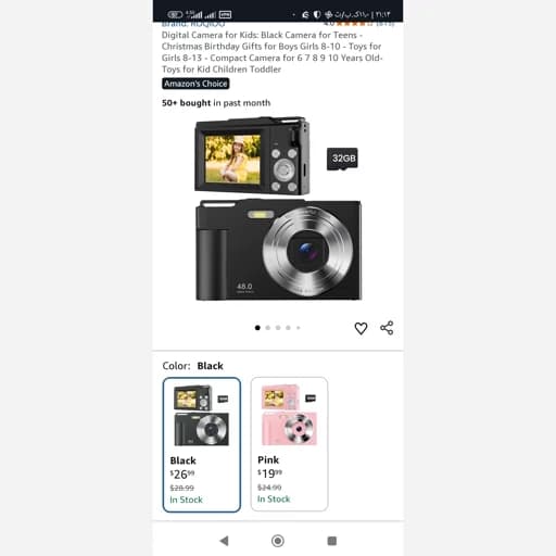 دوربین دیجیتالی48 مگاپیکسلی فولHD اورجینال امازون المان — تصویر ۵