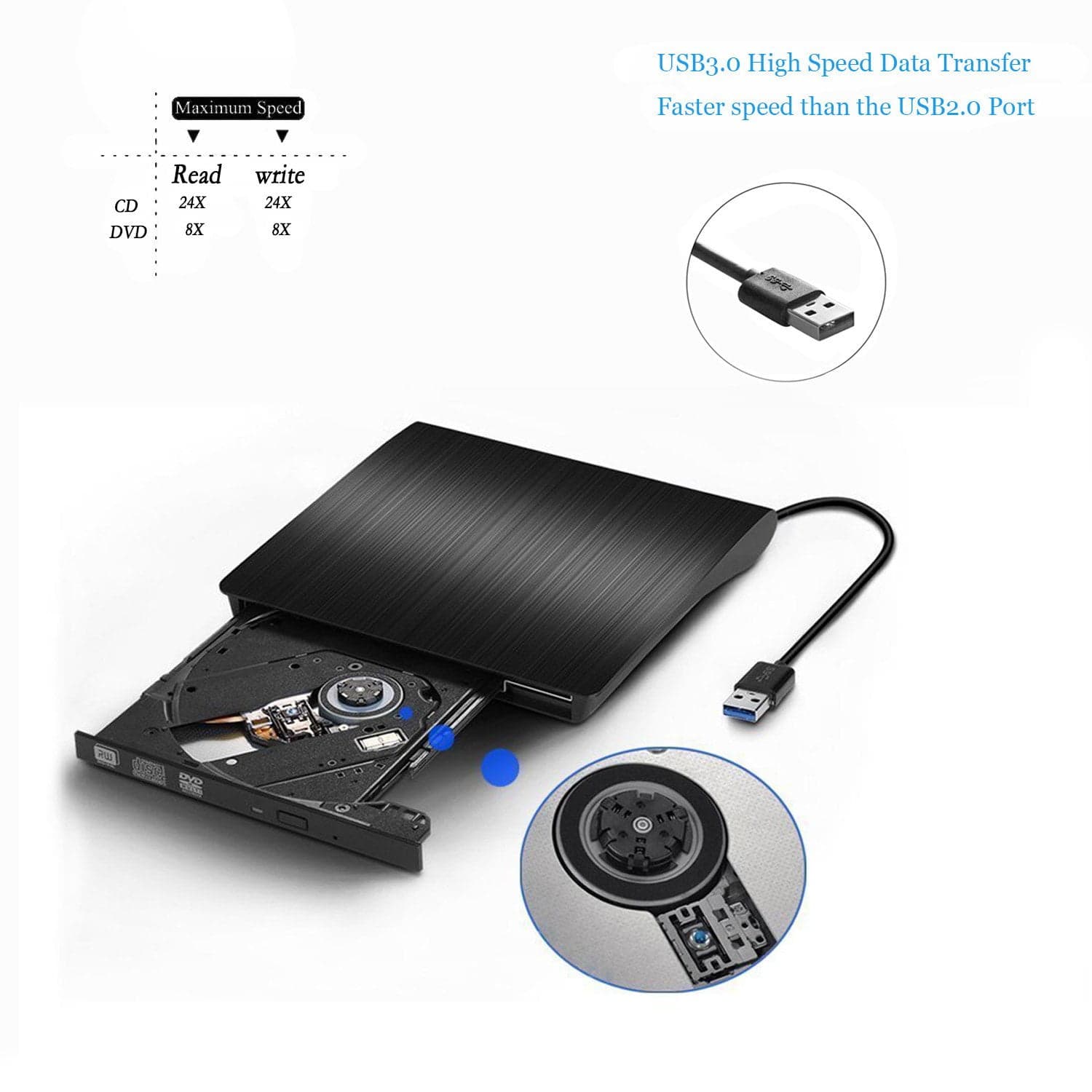 درایو دی وی دی DVD اکسترنال برند POP.UP اورجینال امازون المان — تصویر ۱۱
