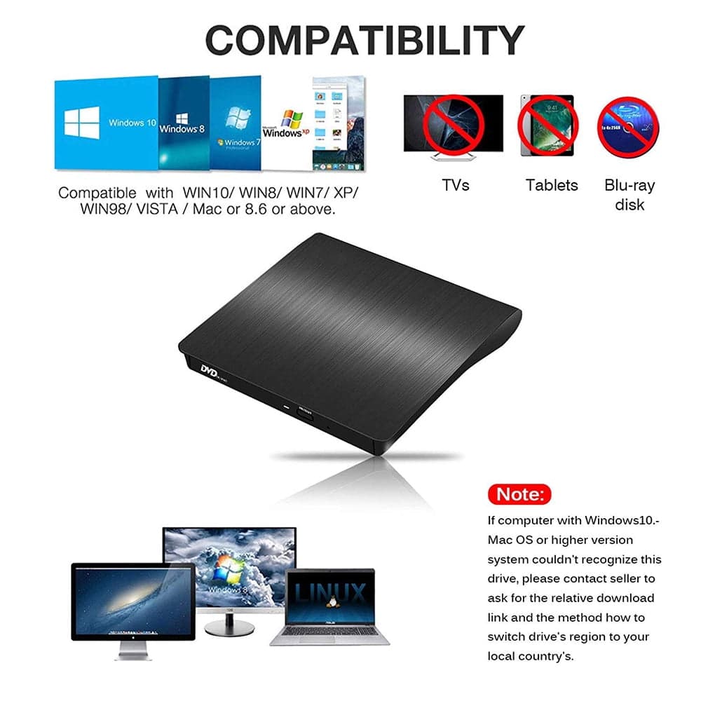 درایو دی وی دی DVD اکسترنال برند POP.UP اورجینال امازون المان — تصویر ۷