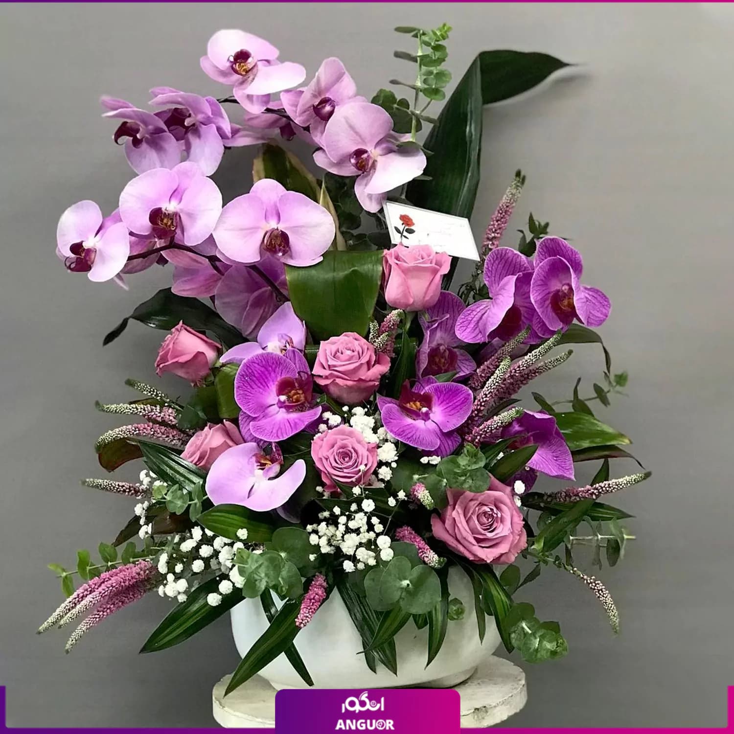 باکس گل خواستگاری ارکیده و رز