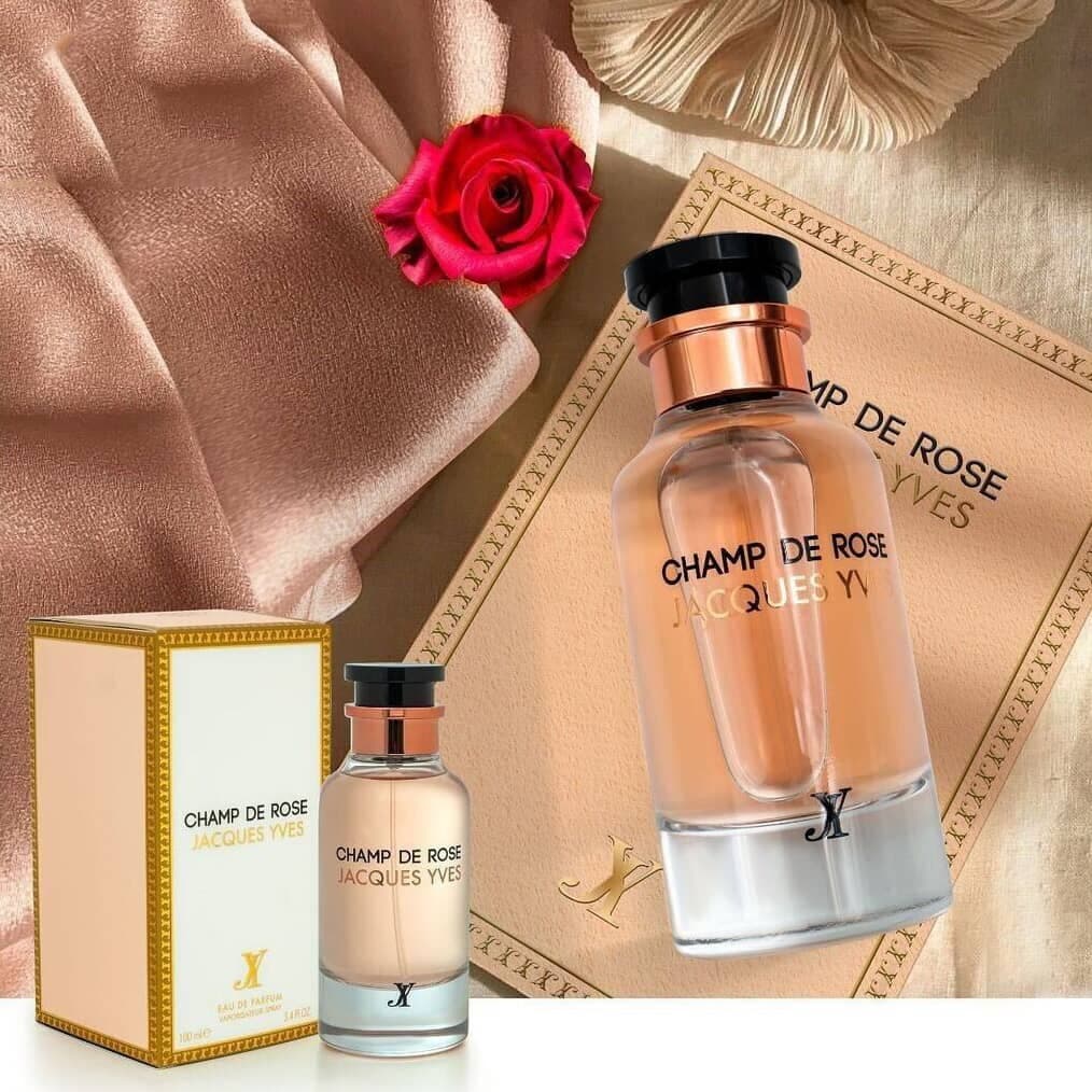 عطر ادکلن زنانه لویی ویتون رز دس ونتس فراگرنس ورد مدل کمپ د رز ژاک ایو (Fragrance World Louis Vuitton Rose Des Vents) حجم 100 میل — تصویر ۲