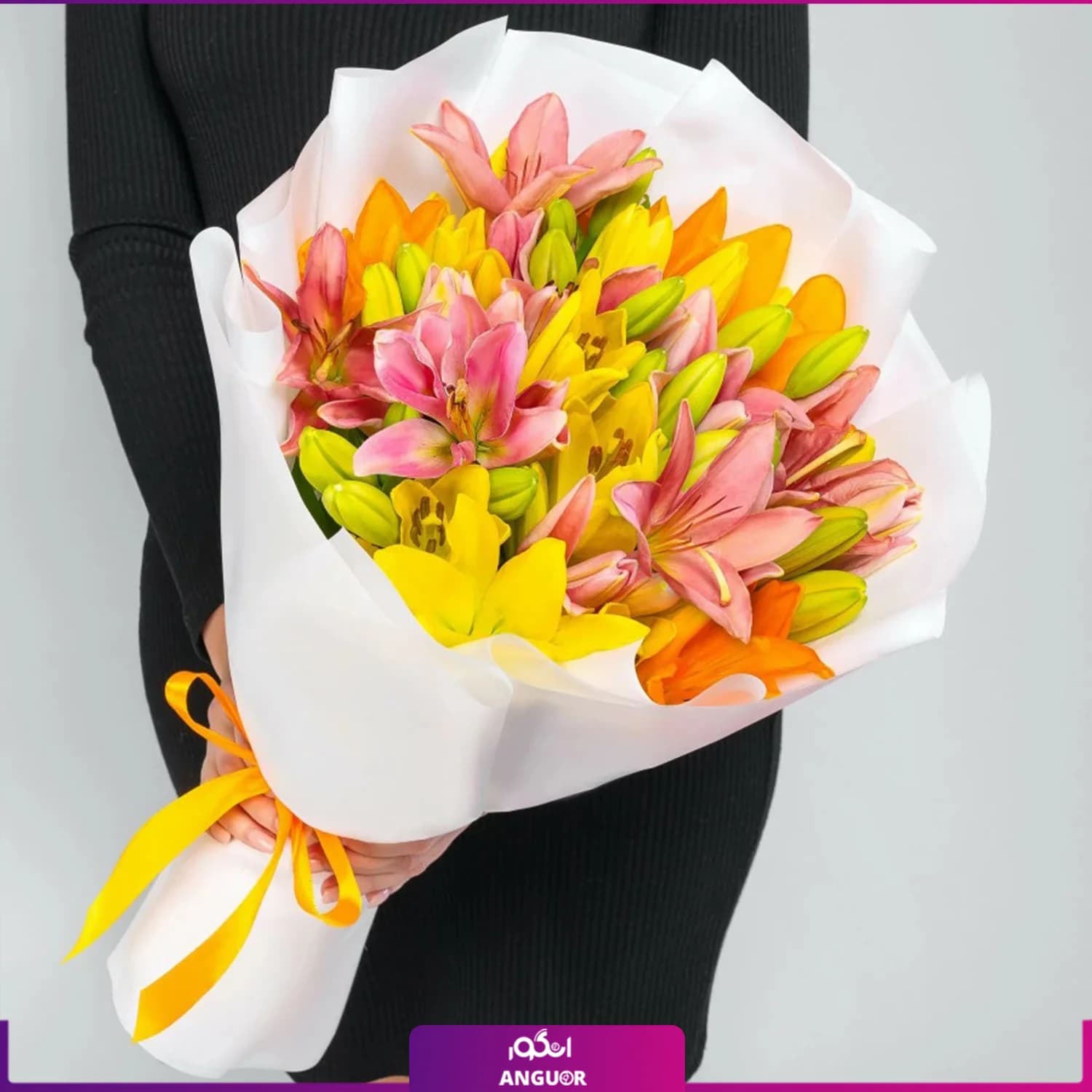 دسته گل لیلیوم (35 عددی)
