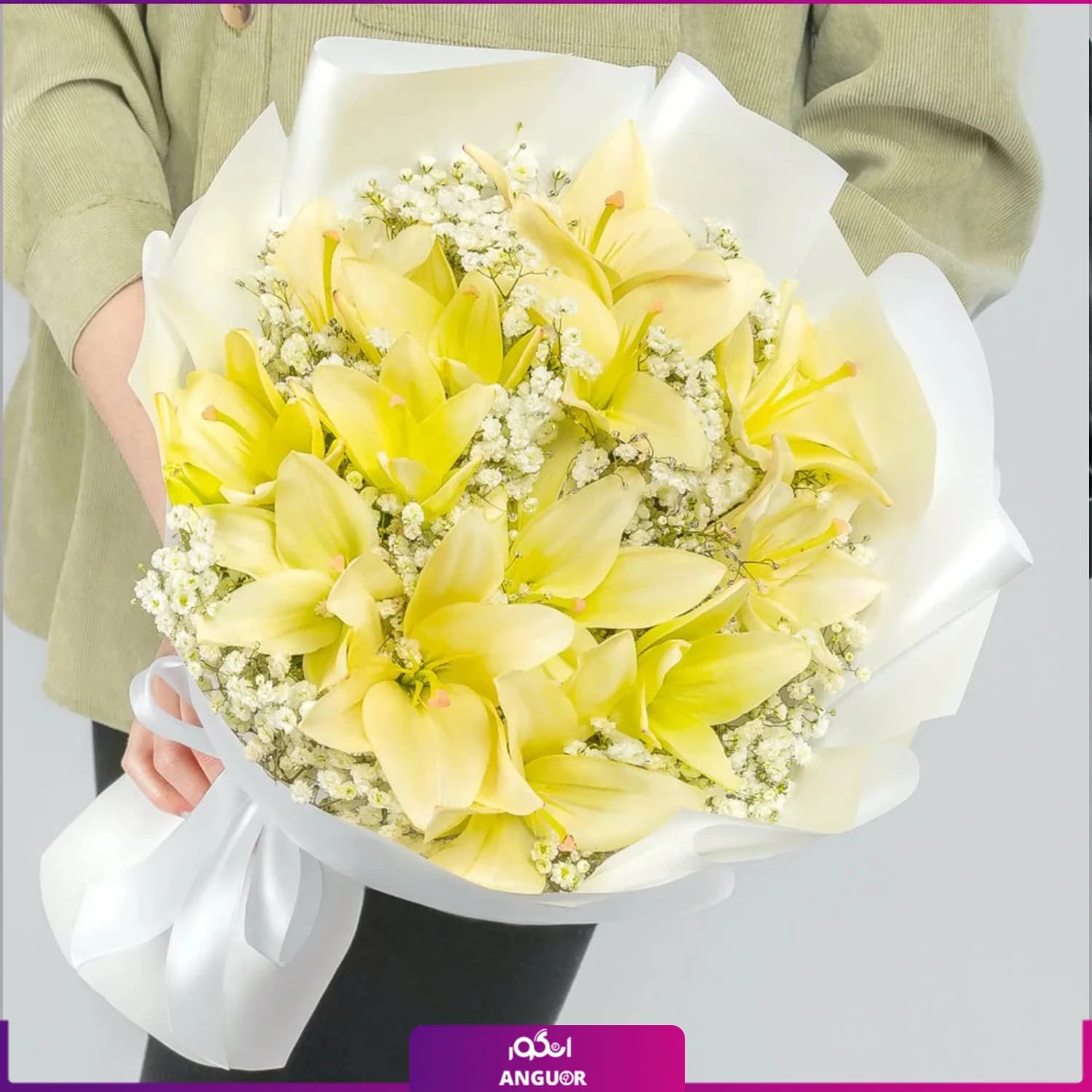 دسته گل لیلیوم و عروس