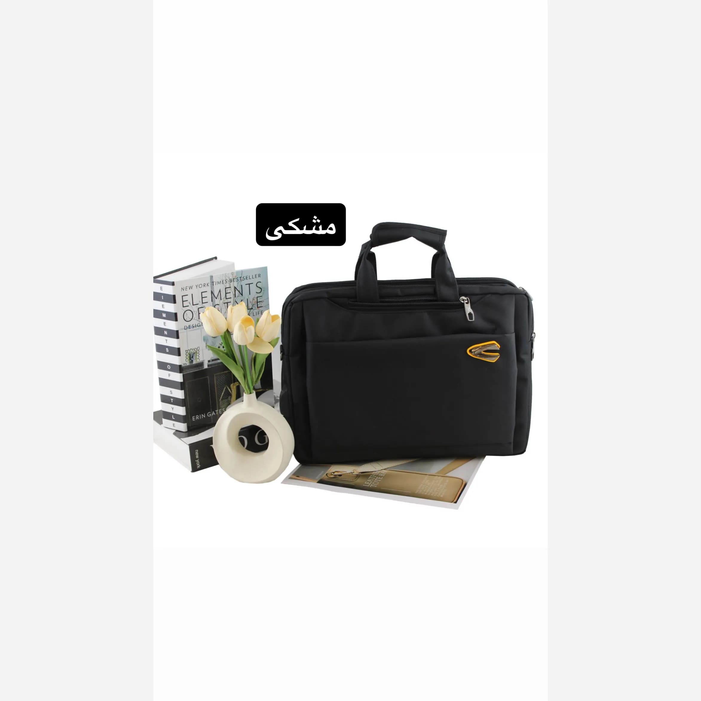 کیف مردانه سه کاره اداری رسمی پارچه ای ابعاد 40 در 30 در 10 سانتیمتر — تصویر ۱۲