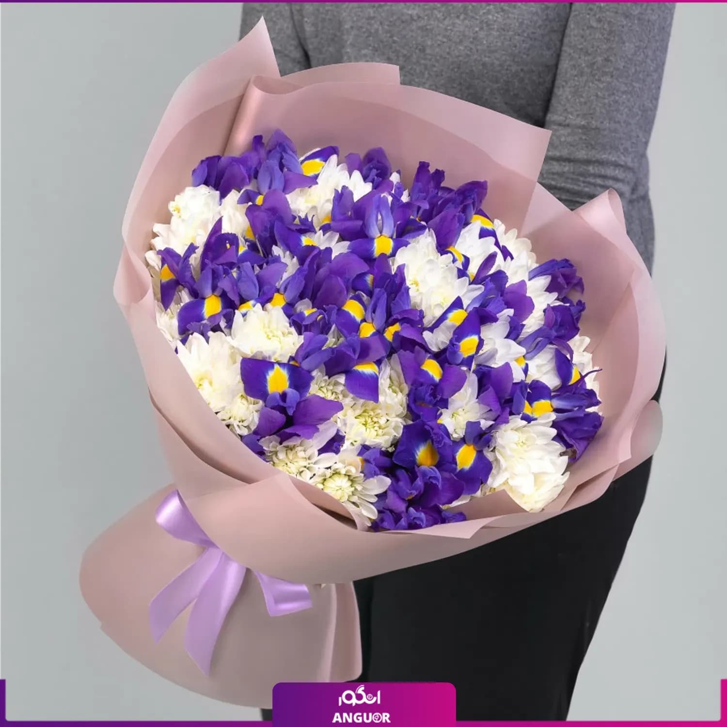 دسته گل ترکیبی زنبق و داوودی