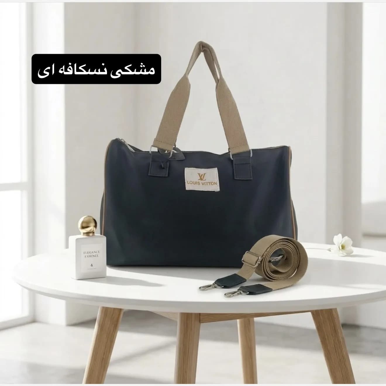 ساک دستی اسپرت و روزمره پارچه نانسی ابعاد 35 در 25 سانتیمتر — تصویر ۳