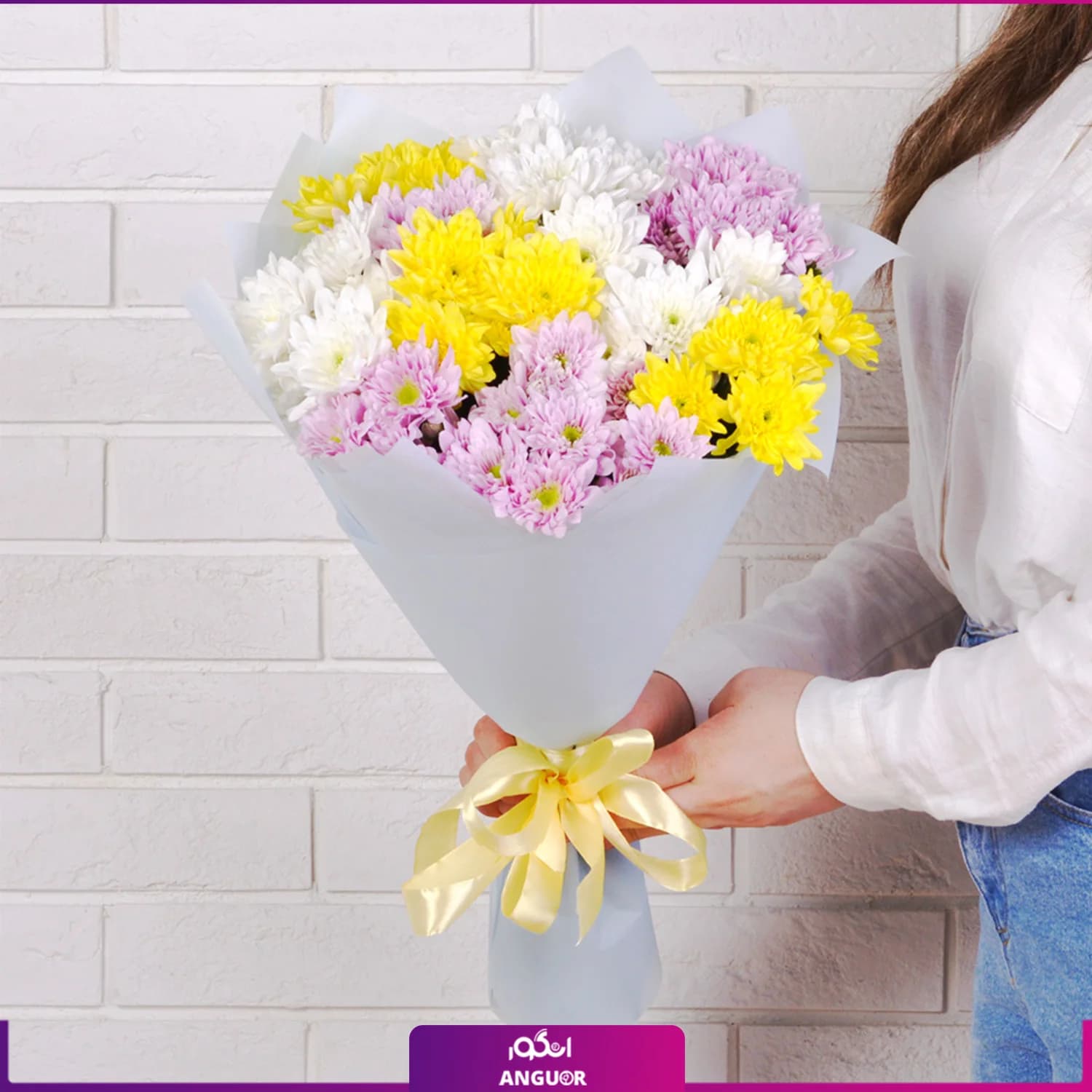 دسته گل داوودی قیمت مناسب — تصویر ۳