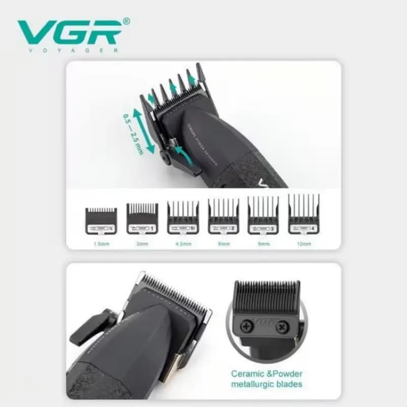 ماشین اصلاح سر و صورت حجم زن وی جی آر مدل V-640 C — تصویر ۵