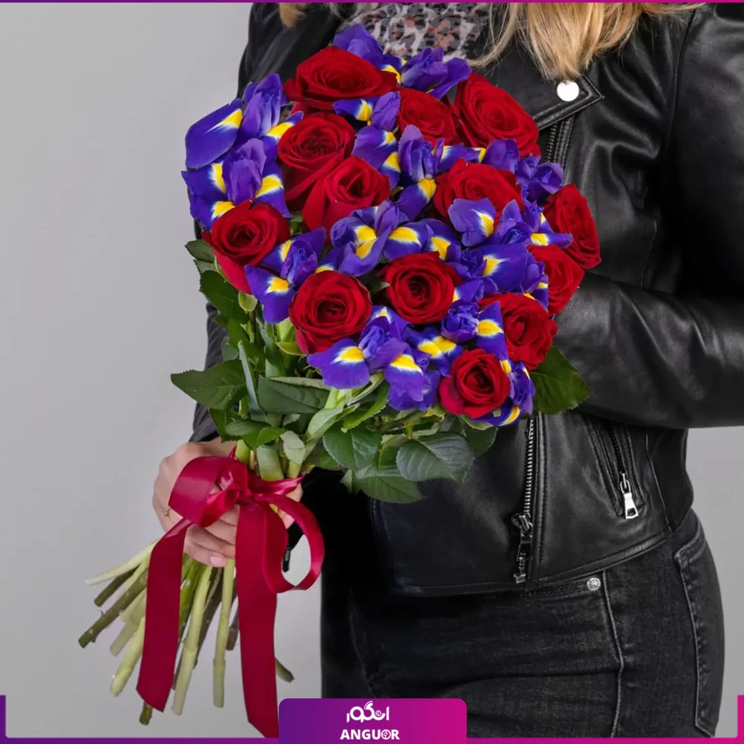 دسته گل ترکیبی خاص (رز – زنبق)