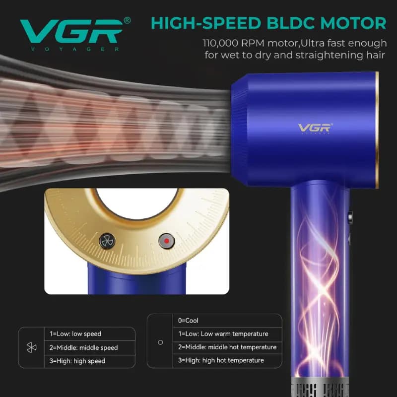 سشوار وی جی آر مدل V-445 — تصویر ۸
