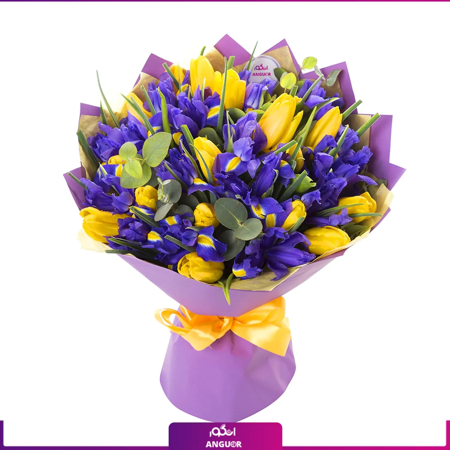 دسته گل ترکیبی بزرگ (زنبق – لاله)