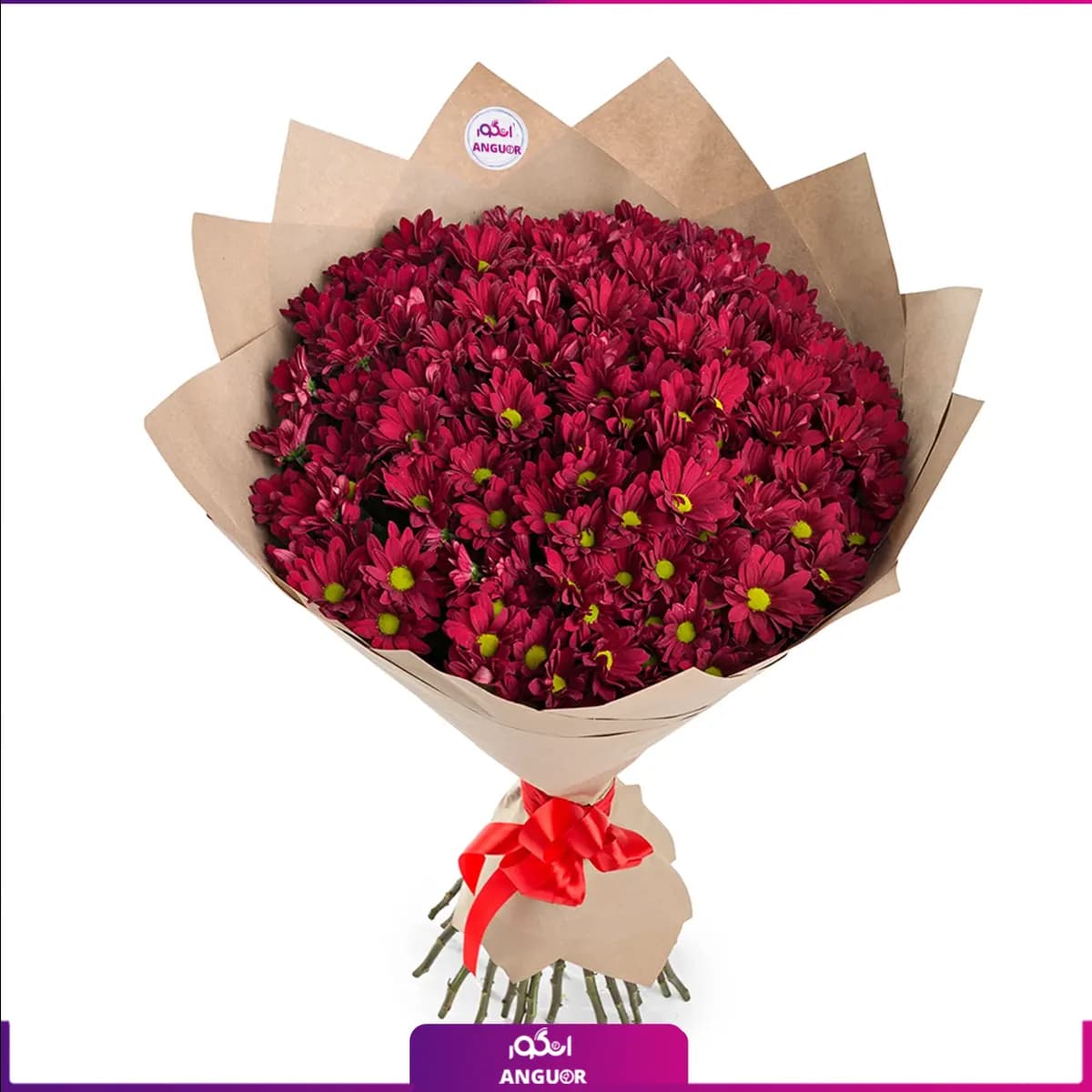 دسته گل داوودی قرمز