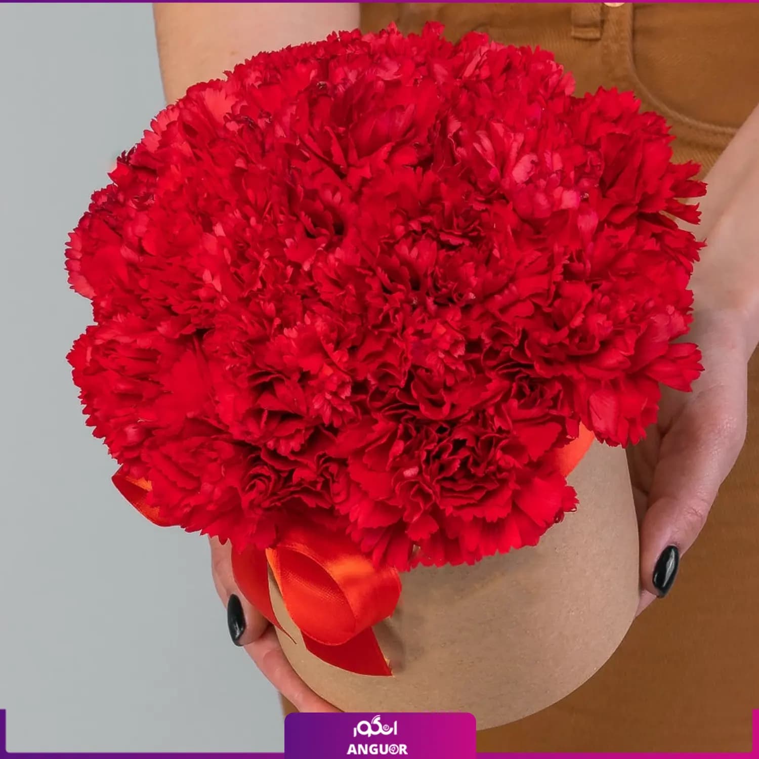 باکس گل میخک قرمز