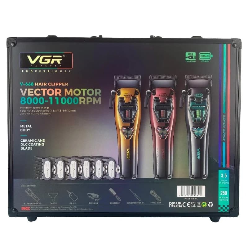 ماشین اصلاح سر و صورت وی جی آر مدل V-668 — تصویر ۱۲