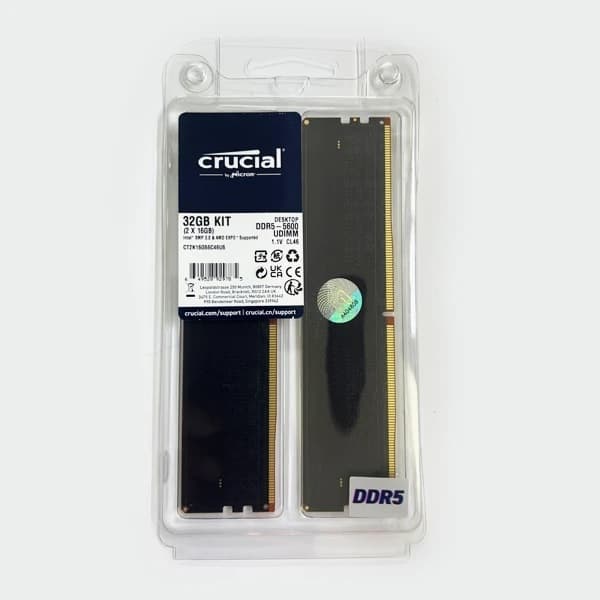 رم دسکتاپ DDR5 تک کاناله 5600 مگاهرتز CL46 کروشیال مدل CT16G56C46U5 ظرفیت 16 گیگابایت — تصویر ۷