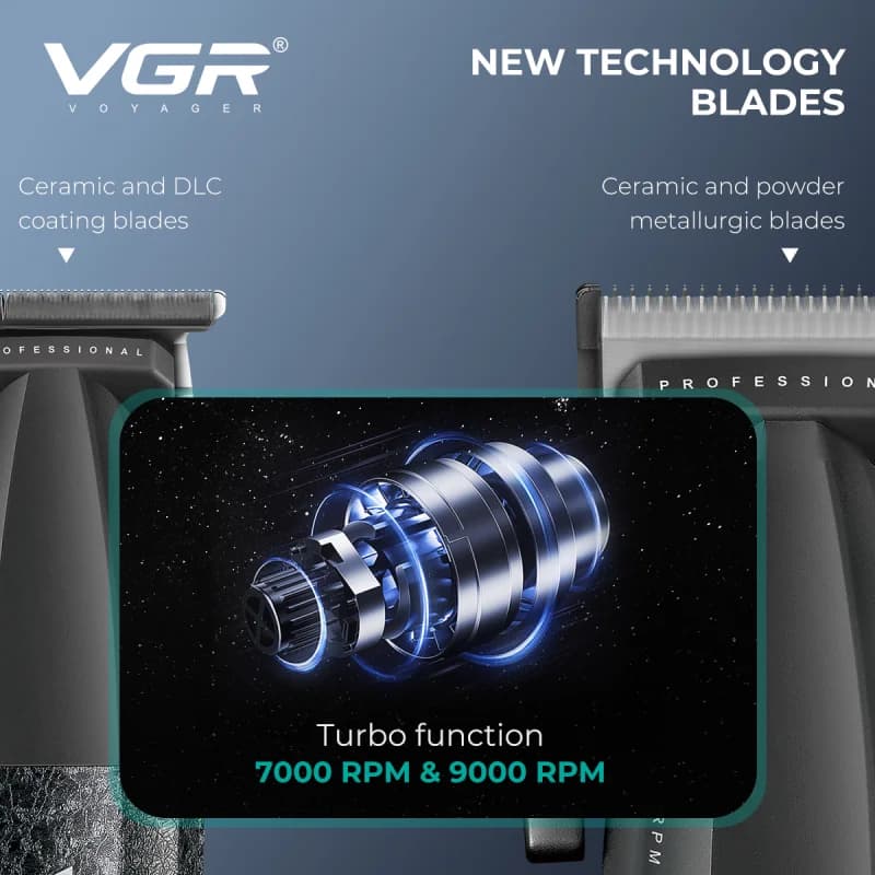 ماشین اصلاح سر و صورت سه قلو وی جی آر مدل V-640 S3 — تصویر ۴