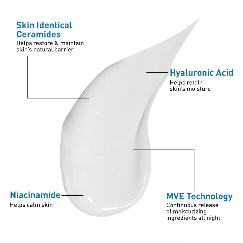 لوشن آبرسان شب سراوی CERAVE مدل ULTRA Lightweight حجم 89 میل — تصویر ۱۲