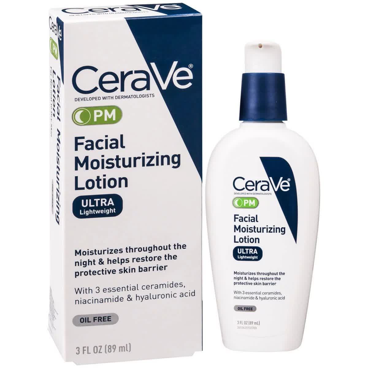 لوشن آبرسان شب سراوی CERAVE مدل ULTRA Lightweight حجم 89 میل — تصویر ۲