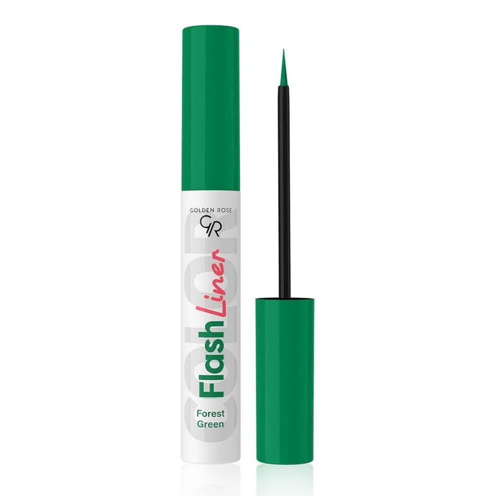 خط چشم رنگی گلدن رز GOLDEN ROSE مدل Forest Green — تصویر ۷