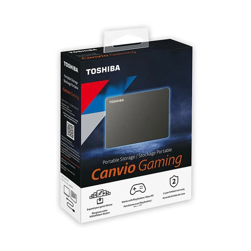 هارد اکسترنال توشیبا مدل Canvio Gaming ظرفیت 2 ترابایت — تصویر ۱۰
