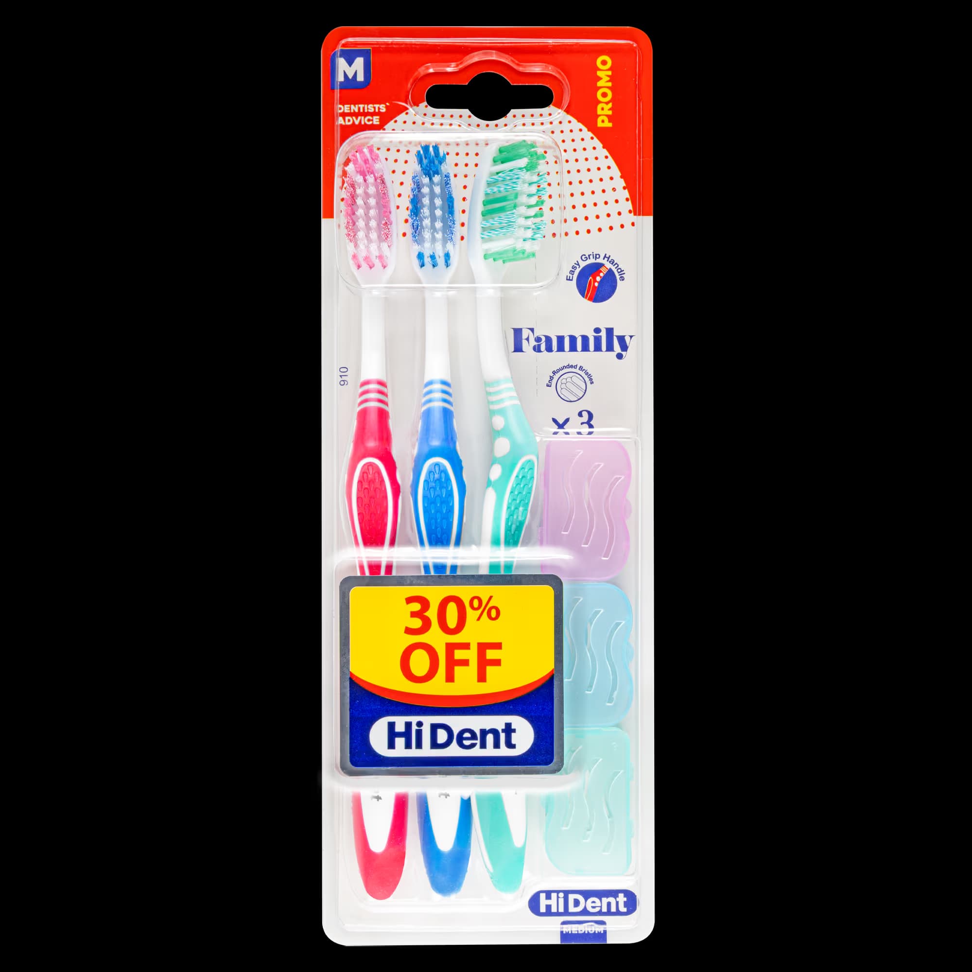 مسواک هایدنت Hi Dent کد 910 سری مدیوم — تصویر ۳