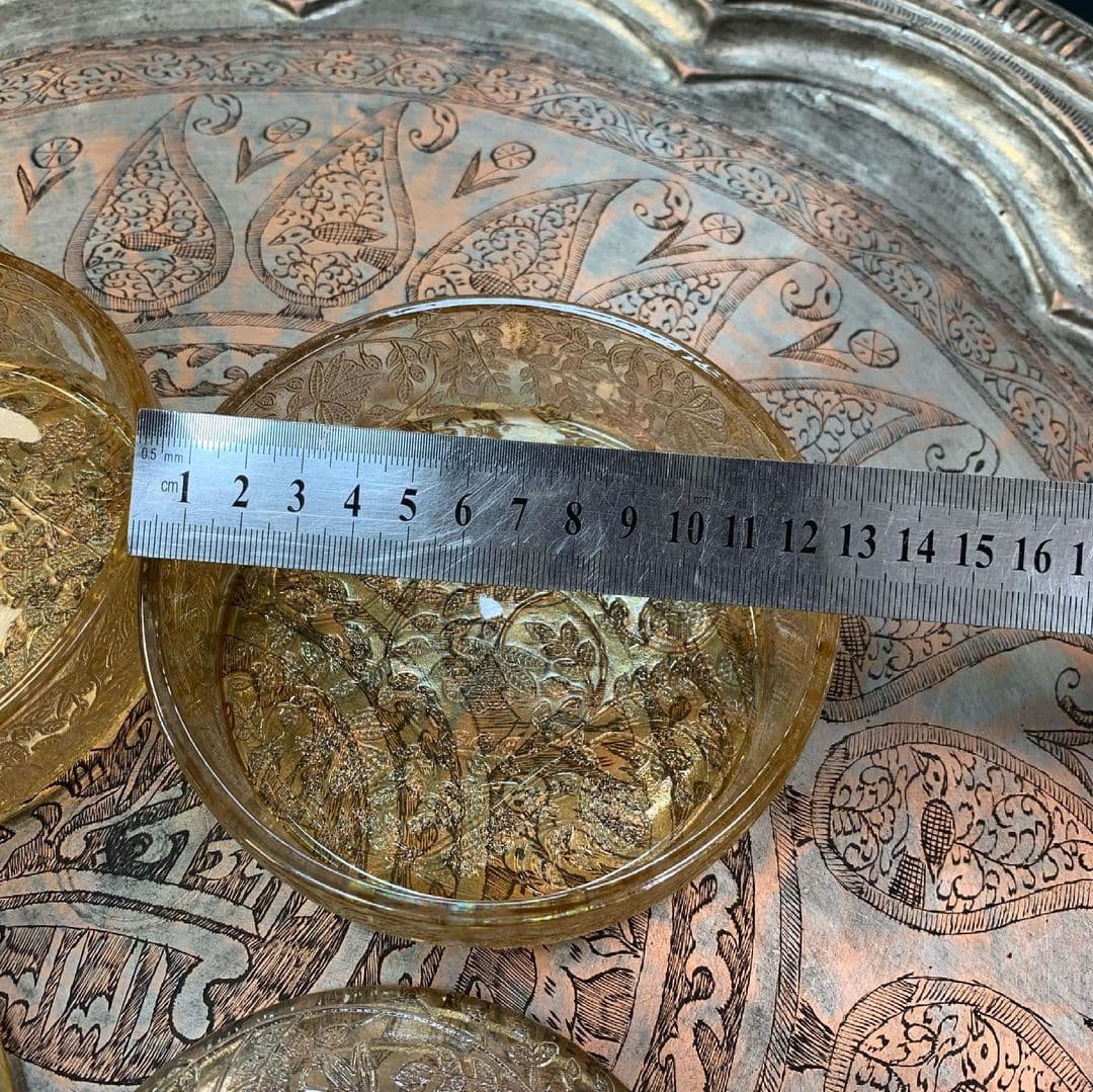 شکلاتخوری زنگاری آنتیک قطر۱۳ سانت — تصویر ۴