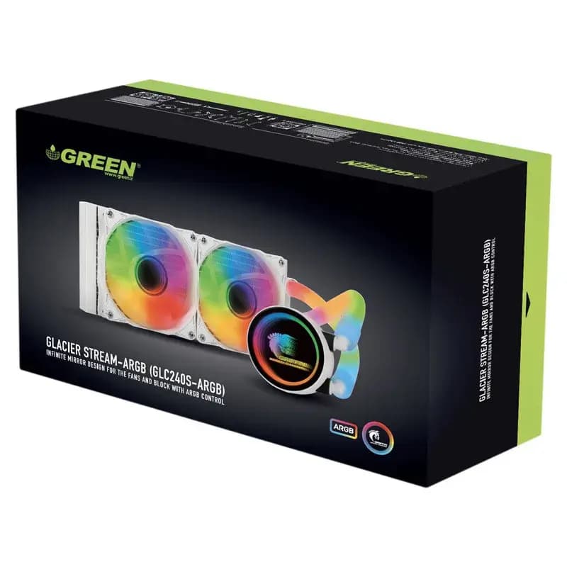 فن خنک کننده CPU گرین Green Glacier 240 Stream-ARGB — تصویر ۱۲