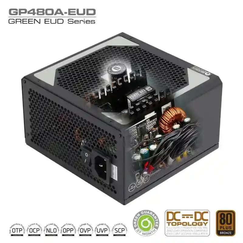 پاور گرین GREEN GP480A EUD Bronze 480W — تصویر ۶