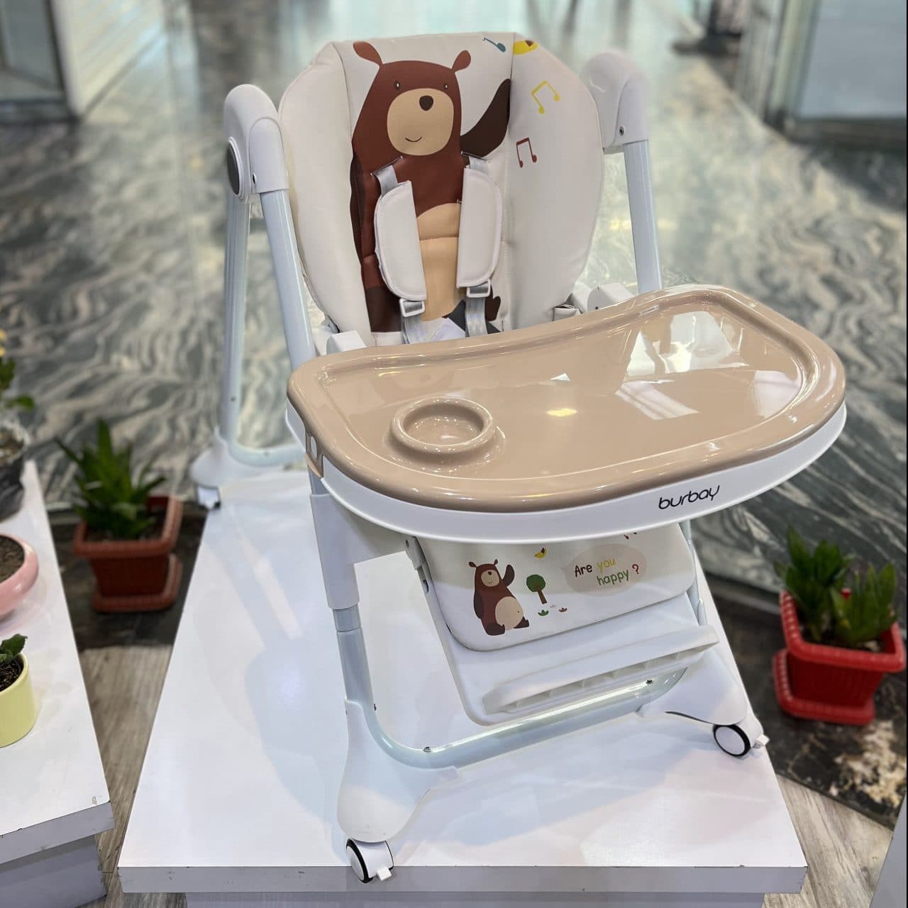 صندلی غذاخوری کودک برند بوربای مدل خرس Burbay Baby Dining Chair — تصویر ۶