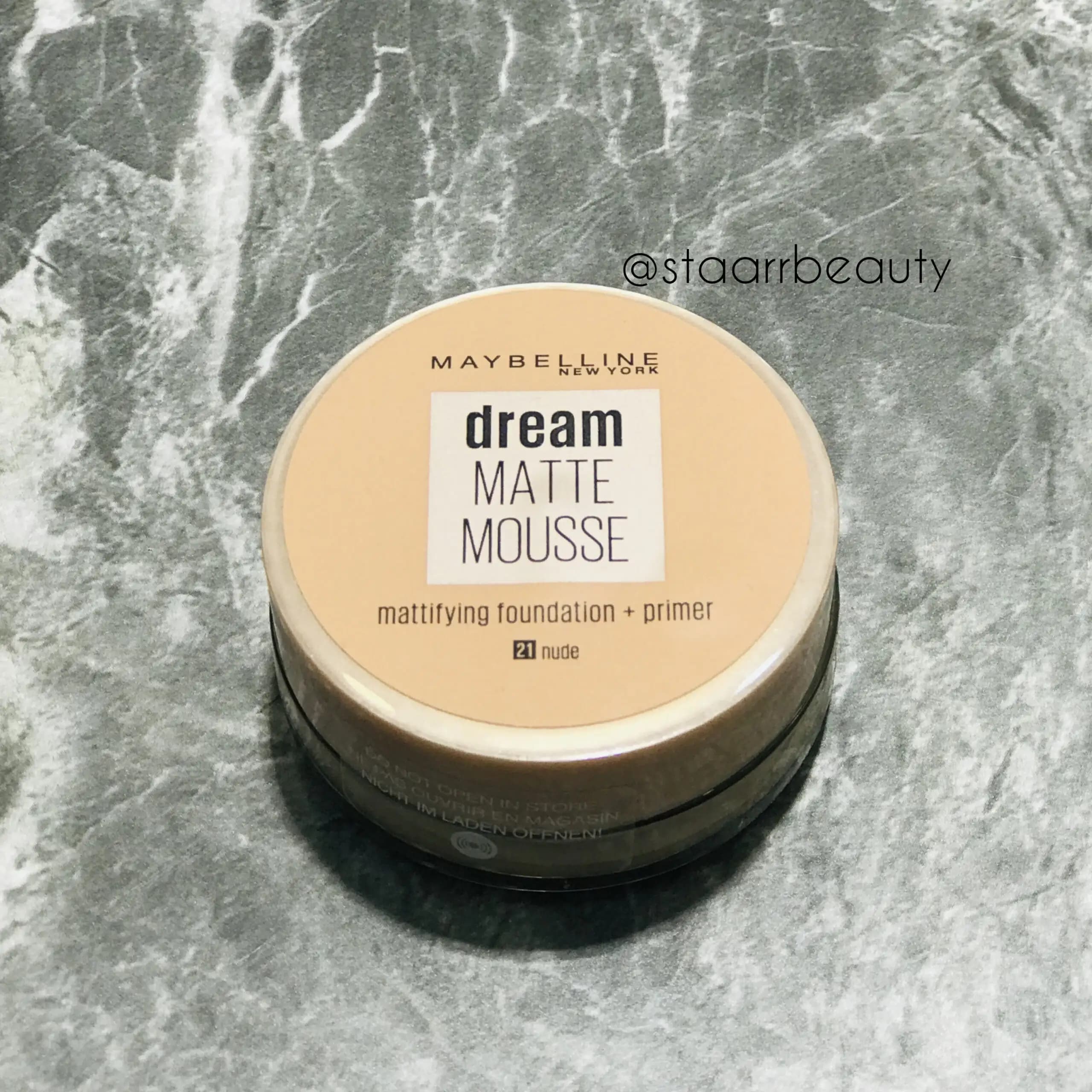 موس حاوی پرایمر Dream Matte میبلین 18ml Maybelline Dream Matte Mousse Airy Mousse Foundation SPF 18 — تصویر ۴