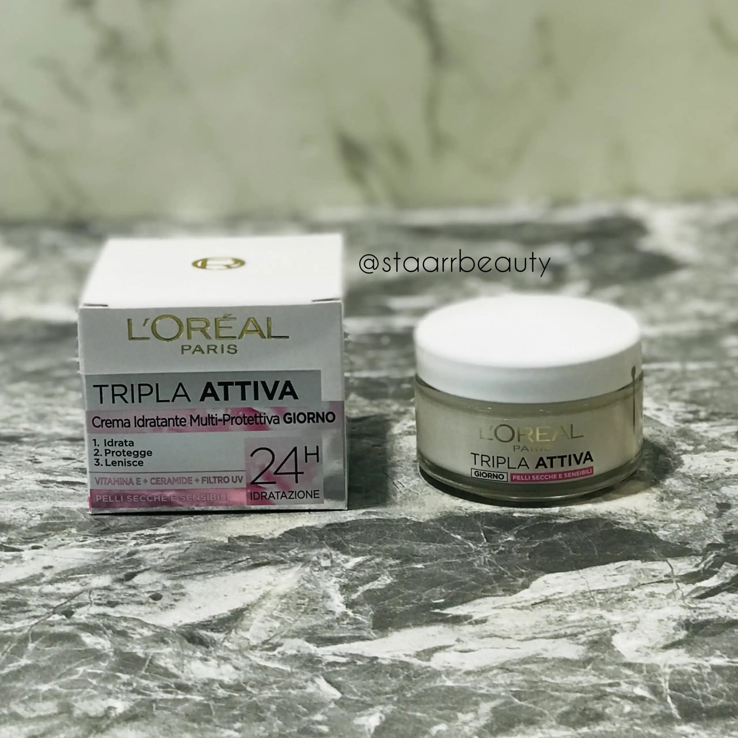 کرم آبرسان روز پوست خشک و حساس لورآل مدل Triple Active حجم 50 میل Day moisturizing cream for dry and sensitive skin L’oral Triple Active model volume 50 ml