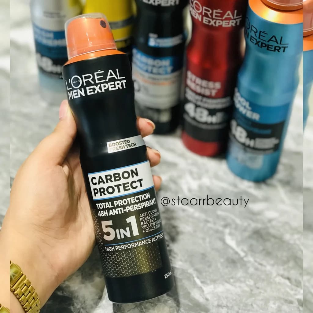 اسپری ضد تعریق لورآل سری Men Expert مدل Carbon Pro — تصویر ۳