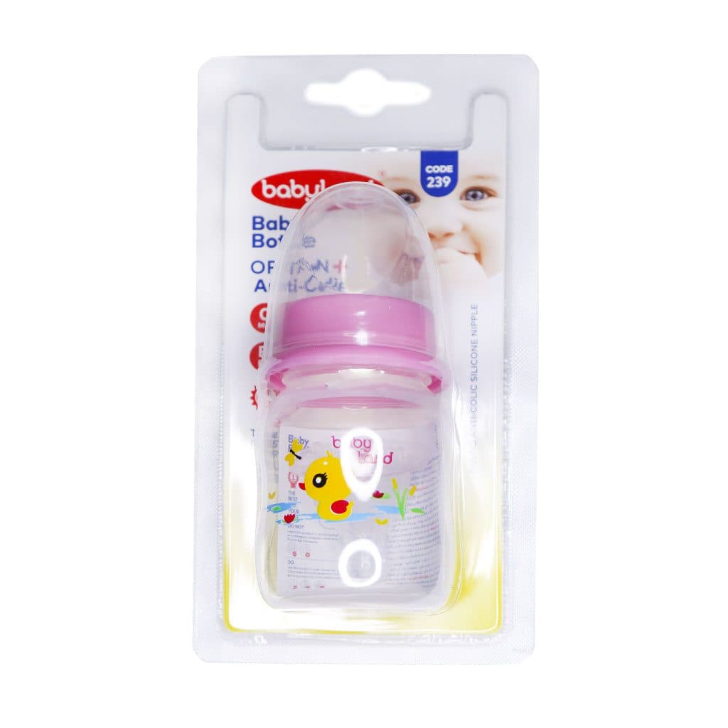 شیشه شیر کلاسیک فندقی اندازه 80 میل بی بی لند babyland کد 239 — تصویر ۱۰